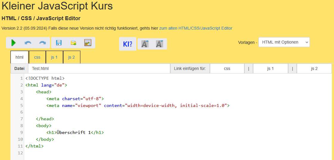 HTML/CSS/JavaScript Editor V2