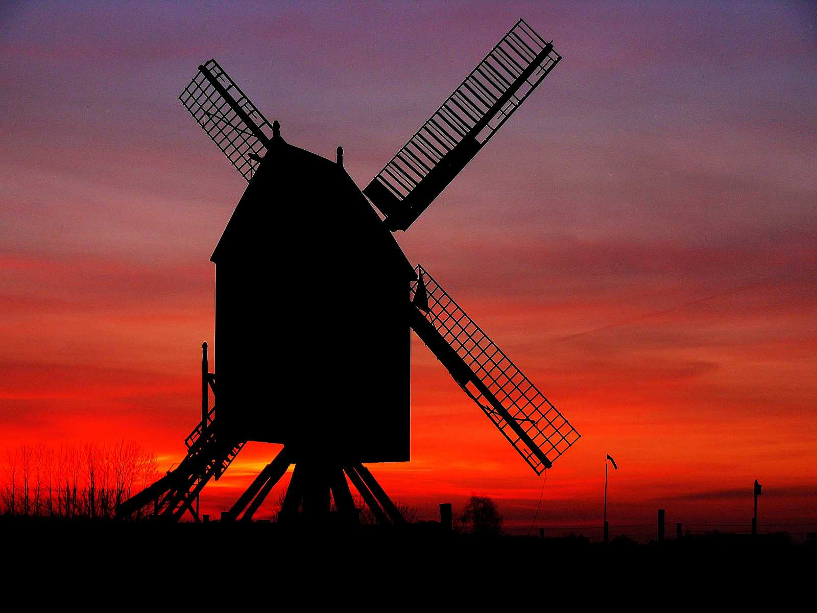 Wettmarer Mühle im Abendrot